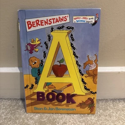 The Berenstains The A Book Hardcover Book Bright Early for Beginners Learn Read - Image 1 of 4