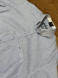 Paul & Shark Yachting Shirt Mens 2XLT Short Sleeve Button Linen Blend Italy - Picture 1 of 7