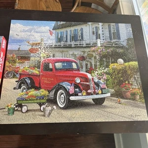 Springbok's 1000 Piece Jigsaw Puzzle Whale Watch INN - Made in USA - Picture 1 of 9