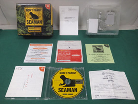 SEGA Dreamcast - SEAMAN + Mic device set[No mic sponge] - boxed. JAPAN. DC 25958