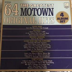 The Greatest 64 Motown Original Hits - 1975 Motown 4 LP Box Set - - Picture 1 of 7