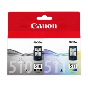 Canon Original Ink Cartridges PG510 CL511 PG-510 CL-511 For MP492 MP495 MP499 BN - Picture 1 of 1