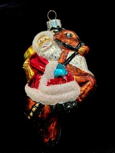 CHRISTOPHER RADKO “ DASH AWAY ALL” SANTA ON REINDEER - Picture 1 of 13