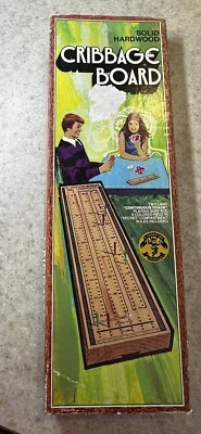 Vintage Cribbage Board Pleasantime Continuous Track Solid Hardwood 1967 Pacific! - Image 1 of 4