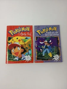 (2) VTG Pokemon Scholastic Books - I Choose You & Night in the Haunted Tower - Picture 1 of 21