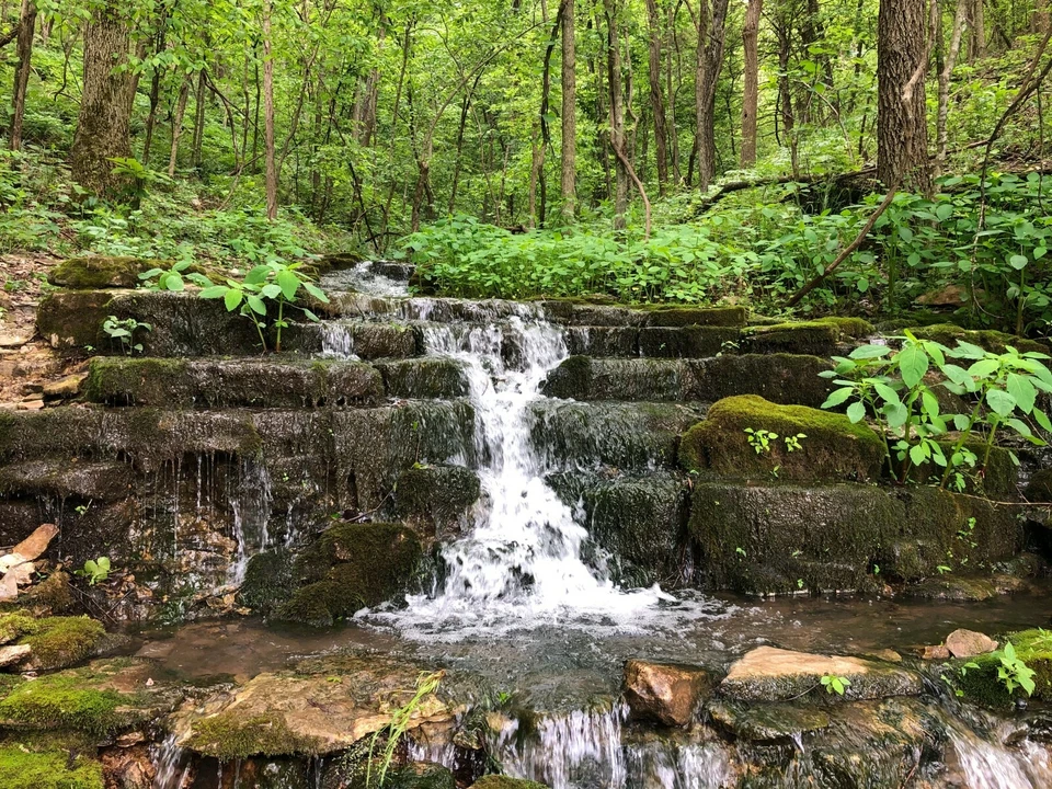 Mark Twain National Forest Lampe Missouri POSTER PICTURE PHOTO Waterfall River - Image 1 of 1