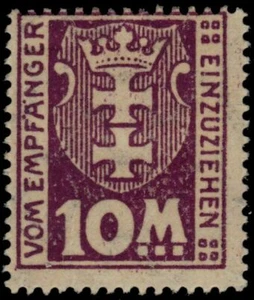 DANZIG J21 - Numeral and Coat of Arms "Postage Due" (pb19266) - Picture 1 of 1