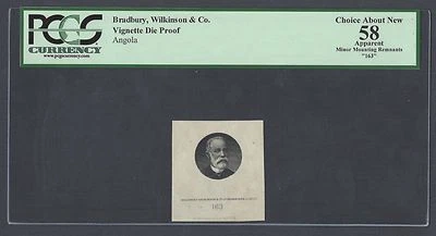 Angola Vignette Die Proof Francisco de Oliveira Chamico Used on date 1921 P55-61 - Image 1 of 2