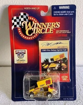 Coche Sprint Winners Circle Jeff Gordon #16 1985 debut profesional escala 1:64 NASCAR Foto 1 de 4