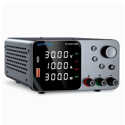 Einstellbar Labor Netzteil DC 030V 10A Präzision Werkbank Netzgerät Stabilisiert - Bild 1 von 4