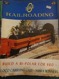 Scale Railroading Magazine Run No: 40 Nov 1975 Good condition - Foto 1 di 1