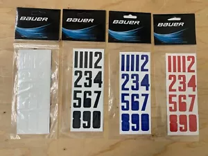 Bauer Hockey Helmet Numbers | Decals Decal Sticker Stickers Ice Roller Inline - Bild 1 von 6