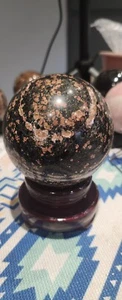 Snowflake Obsidian Crystal Sphere, 606g, Minerals, Rocks, Healing, Chakras - Picture 1 of 8