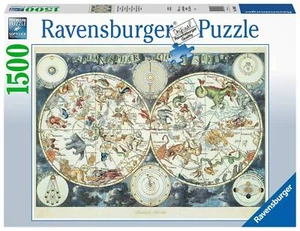 NEW! Ravensburger World Map of Fantastic Beasts 1500pc Puzzle - Picture 1 of 3