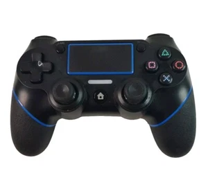 Sades Jet Black And Blue Wireless Controller For Playstation 4 Bluetooth Comp. - Picture 1 of 3