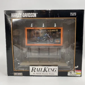 MTH RailKing Harley Davidson #30-90285 beleuchtete Werbetafel komplett montiert NEU! - Bild 1 von 13