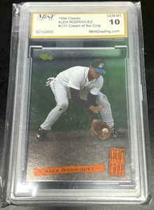 Alex Rodriguez #C11 Cream of the Crop 1994 Classic Mint 10 - Picture 1 of 2