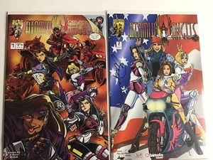 ATOMIK ANGELS #1 & #2 CRUSADE 1996 #2 SIGNED BY BILL TUCCI UNREAD HIGH GRADE 9.4 - Picture 1 of 6