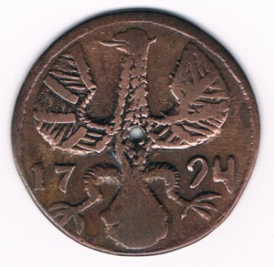 12 HELLER 1794 GERMAN STATE Free City AACHEN KM # 51 - Bild 1 von 2