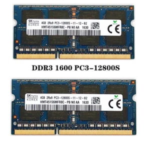 HYNIX 8GB 2×4GB DDR3 LAPTOP RAM MEMORY 2Rx8 PC3L-12800S HMT351S6EFR8A-PB - Picture 1 of 2