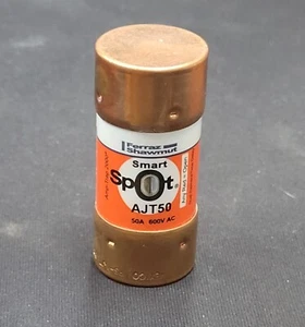 Ferraz Shawmut AJT50 Smart Spot Dual Element Time Delay Class J Fuse 50A 600VAC - Picture 1 of 3