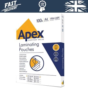 A4 Laminating Pouches, Glossy Finish, 100 Sheets - Super-Flex - Ideal for N - Picture 1 of 6