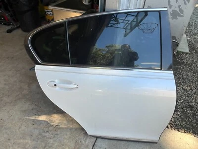 2008 Lexus GS350 Rear Passenger Right Door - Complete - White - 293k Foto 1 de 4
