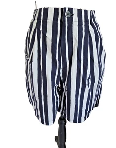 UNIQLO X MARI MEKKO WHITE STRIPE SHORTS SIZE S - Picture 1 of 6