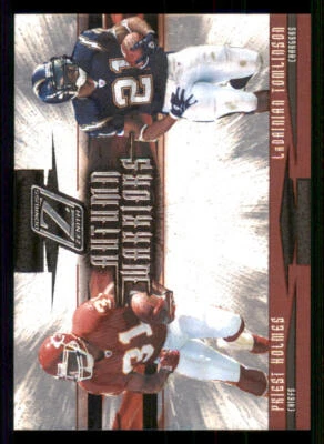 2005 Zenith Autumn Warriors Silver #AW13 Priest Holmes/LaDainian Tomlinson - Image 1 of 2