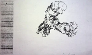 El Increíble Hulk 1996 Serie de TV HULK Producción COPIA HOJA DE MODELO Marvel - Imagen 1 de 2