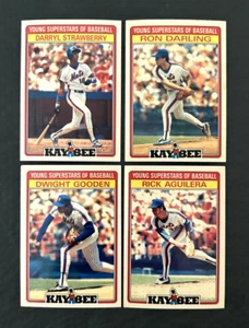 Strawberry 86, Darling 86, Dwight Gooden 86, Rick Aguilera 86, 4 New York Mets - Picture 1 of 6