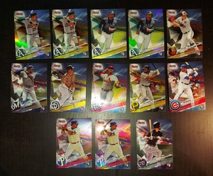 2017 Bowman's Best Baseball 13 card lot All Refractor Rookie RC SP Josh Bell