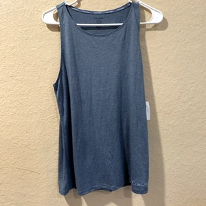NWT Calvin Klein Womens XL Blue Sleepwear/Tank Polyester Viscose RTL $66 - Picture 1 of 10