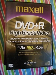 Maxell DVD R High Grade Video 8x 120 Min 4.7 GB Three 3 Pack Brand New - Picture 1 of 3