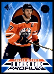 Perfiles auténticos SP 2020-21 azul Connor McDavid #AP-1 - Imagen 1 de 2