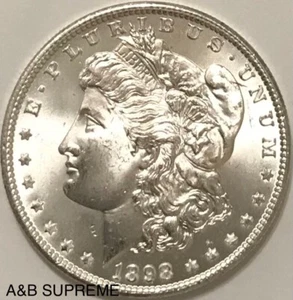 1898 O Morgan Dollar From OBW Estate Roll Choice-Gem Bu Uncirculated 90% Silver - Picture 1 of 8