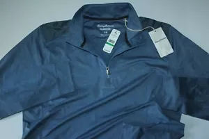 Tommy Bahama Roger Point Media Cremallera Sudadera Pullover Oslo Azul LS Grande L - Imagen 1 de 4