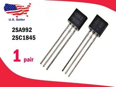 TOSHIBA 2SA992 & 2SC1845 (1 pair) Transistors - Free & Fast shipping