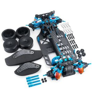 Alloy Carbon Shaft Drive Car Body Frame Kit for TT01 TT01E 1/10 RC 4WD Touring - Foto 1 di 11