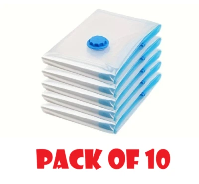 10x STRONG VACUUM STORAGE SPACE SAVING BAGS VAC BAG SPACE SAVER VACUM VACCUM BAG - Image 1 of 4