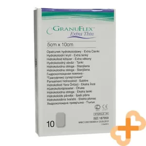 CONVATEC GRANUFLEX Extra Thin Hydrocolloid Bandage 5 x 10 cm 10 pcs. Sterile - Picture 1 of 24