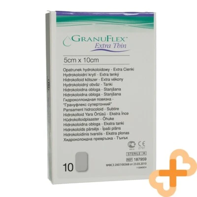 CONVATEC GRANUFLEX Extra Thin Hydrocolloid Bandage 5 x 10 cm 10 pcs. Sterile - Image 1 of 4