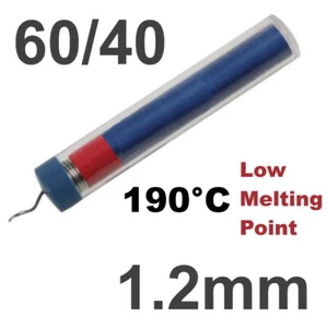 60/40 Solder Wire Tube Tin Lead Rosin Flux Electronic Soldering 17g 1.2mm - Picture 1 of 3