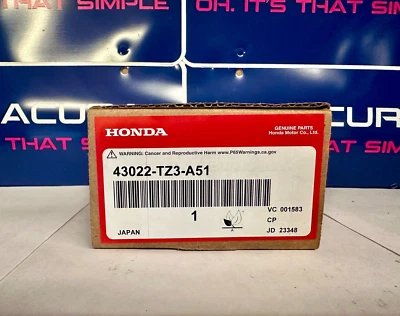 ОРИГИНАЛЬНЫЕ ЗАДНИЕ ТОРМОЗНЫЕ КОЛОДКИ ACURA TLX 2015-2020 NO 43022-TZ3-A51 - Изображение 1 из 4