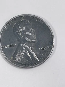 1943 Steel Wheat Penny No Mint Mark - Picture 1 of 3