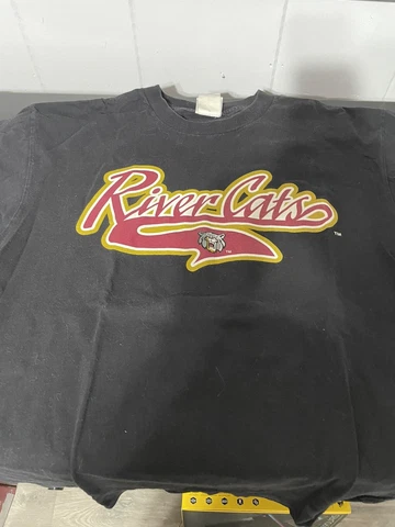 Vintage (2004) Sacramento River Cats t-shirt Black L Large Giants Cover