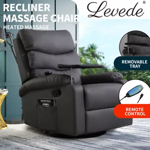 Levede Massage Chair Recliner Chairs Heated Lounge Sofa Armchair 360 Swivel - Picture 1 of 12
