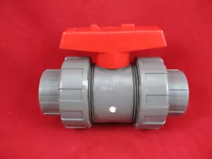 Kugelhahn 2-Wege PVC-U d 50 mm DN 40 - 1 1/2" Ventil Pool Hahn Schwimmbad - Bild 1 von 6