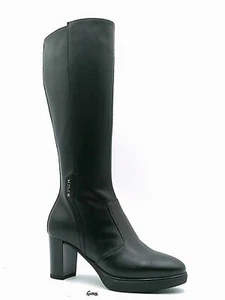 Nero Giardini stivali donna tacco medio I411720D eleganti e comodi in pelle nero - Foto 1 di 10