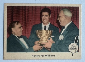 1959 Fleer Ted Williams Baseball #78 Ehrungen für Williams, Red Sox HOF - Sehr guter Zustand/Ex - Bild 1 von 2